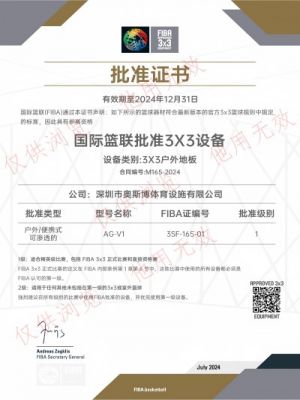 国际篮联3×3专业器材认证地板产品