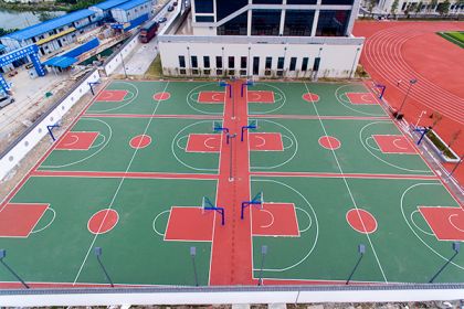 体育场馆为何选择建设硅PU篮球场？