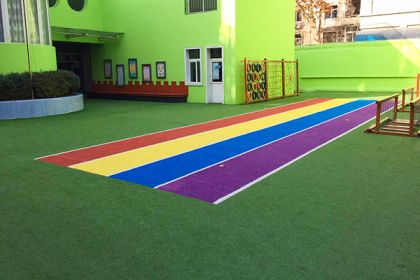 儿童安全地面建设，幼儿园悬浮拼装地板色彩搭配方法